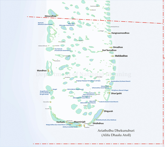 Map of Haa Dhaalu