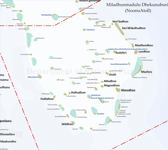 Map of Noonu Atoll