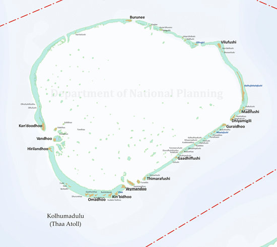 Map of Thaa Atoll