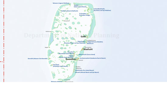 Map of South Male' Atoll