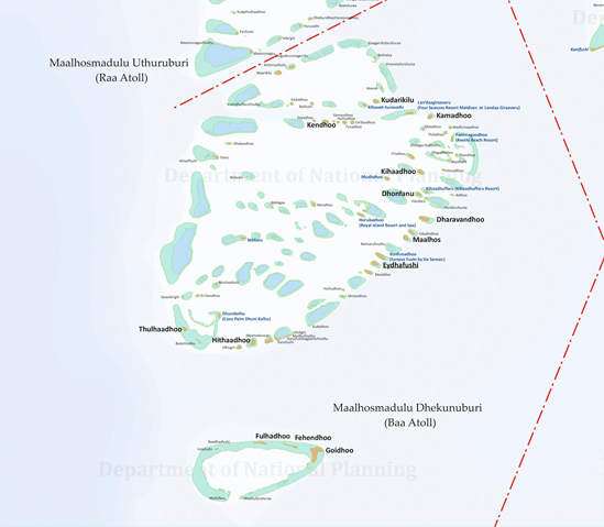 Map of Baa Atoll