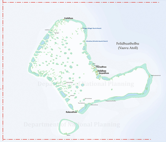 Map of Vaavu Atoll