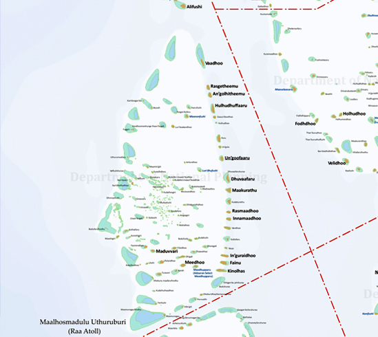 Map of Raa Atoll